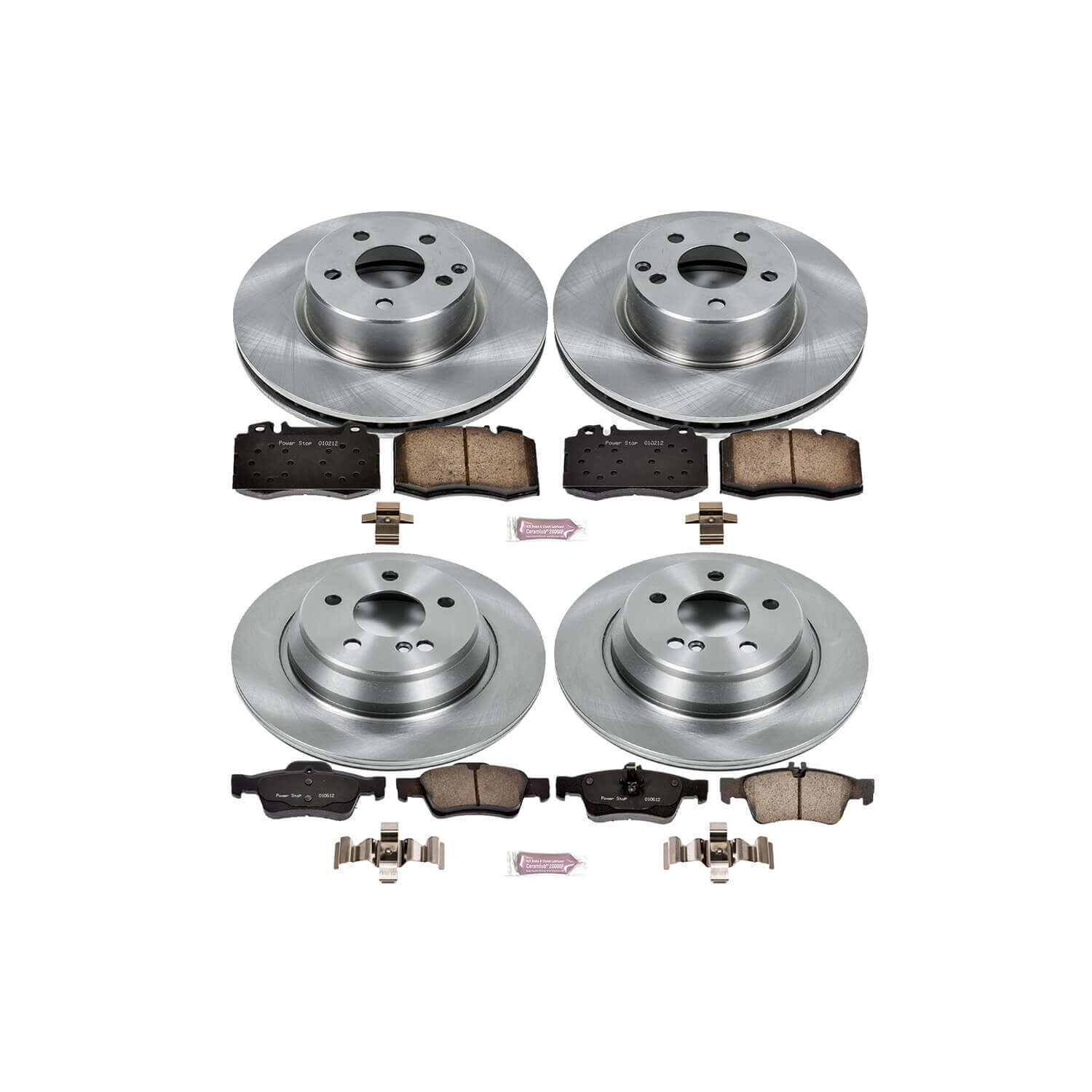 Power Stop KOE6229 Autospecialty - 1-Click Daily Driver Brake Kits (Front And Rear) for 2003-2006 Mercedes-Benz CL500 product image