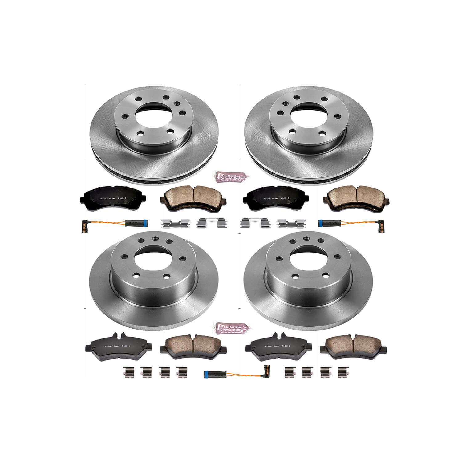 Power Stop KOE6233 Autospecialty 1-Click Daily Driver Front And Rear Brake Kit for 2007-2009 Dodge Sprinter 3500 product image