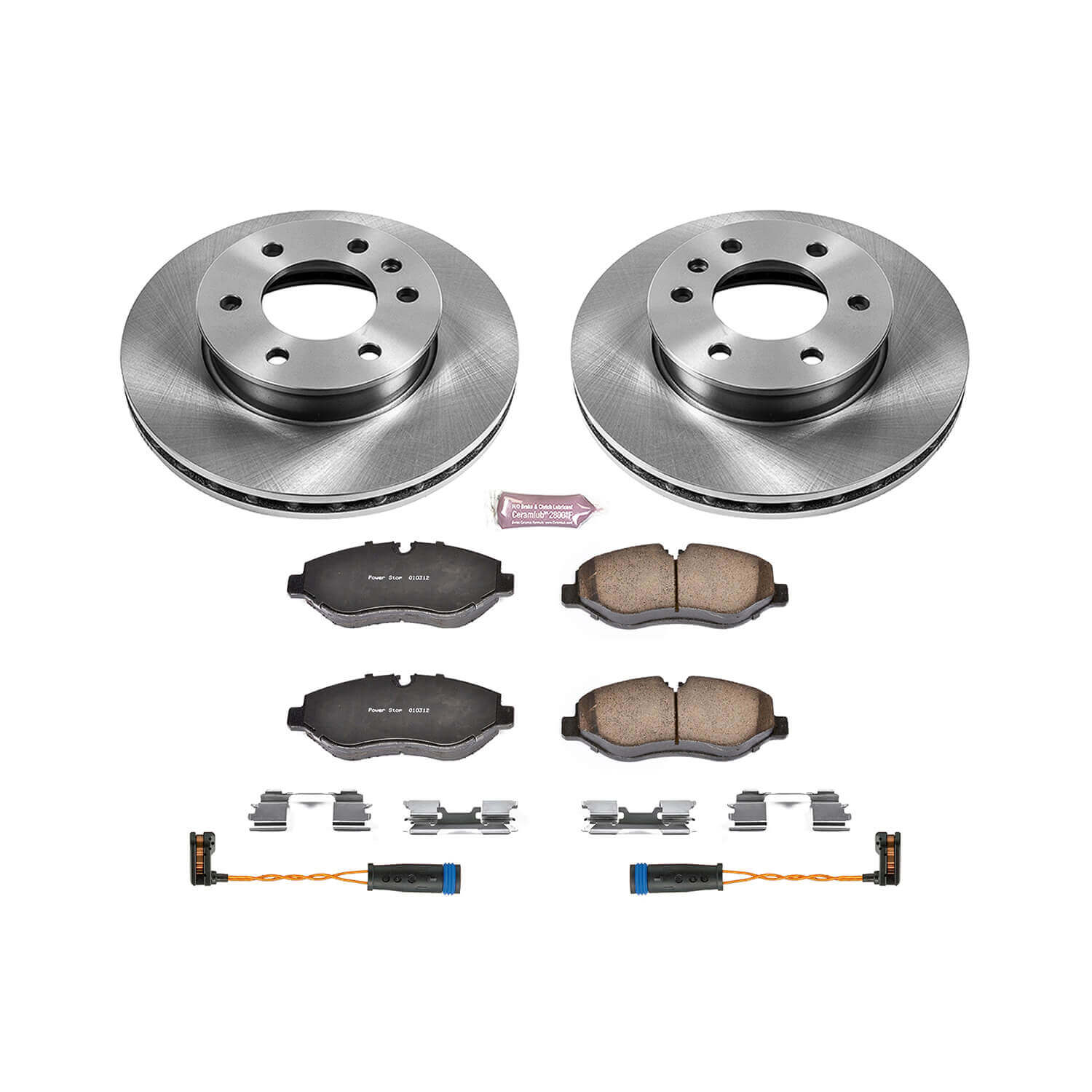 Power Stop KOE6236 Autospecialty 1-Click Daily Driver Plain Rotor Front Brake Kit for 2007-2018 Dodge Sprinter 2500 product image