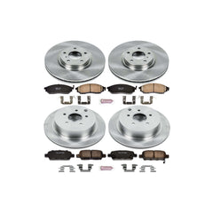 Power Stop KOE6237 Autospecialty - 1-Click Daily Driver Brake Kits (Front And Rear) for 2011-2013 Infiniti M35H product image
