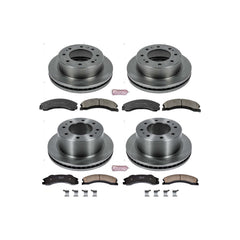 Power Stop KOE6259 Autospecialty - 1-Click Daily Driver Brake Kits (Front And Rear) for 2012-2019 Chevrolet Silverado 2500 HD product image