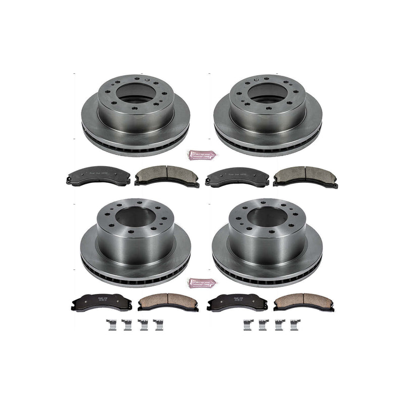 Power Stop KOE6259 Autospecialty - 1-Click Daily Driver Brake Kits (Front And Rear) for 2012-2019 Chevrolet Silverado 2500 HD product image