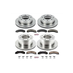 Power Stop KOE6260 Autospecialty - 1-Click Daily Driver Brake Kits (Front And Rear) for 2012-2019 Chevrolet Silverado 3500 HD product image