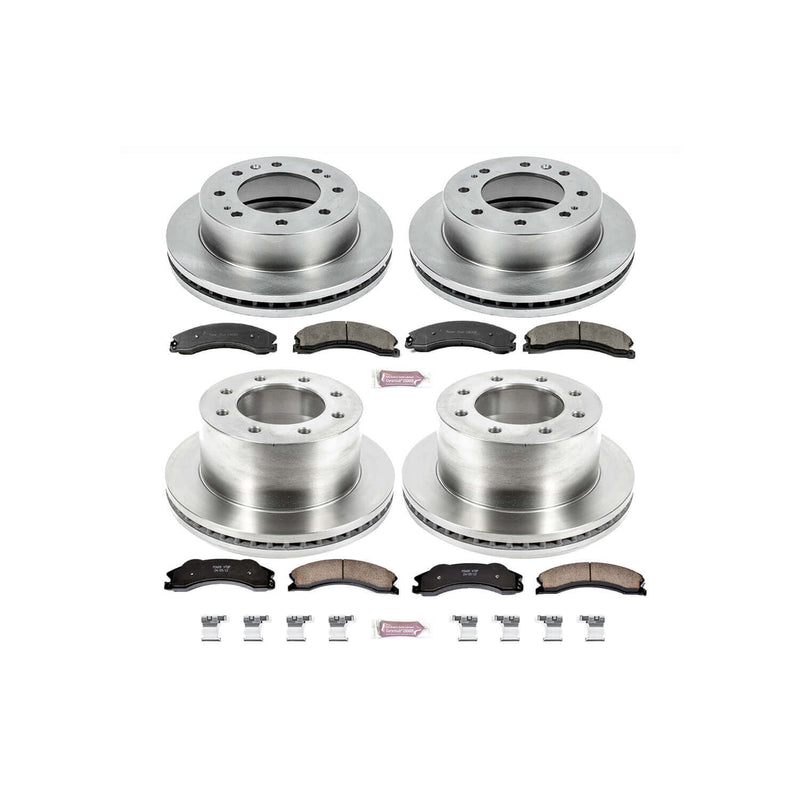 Power Stop KOE6260 Autospecialty - 1-Click Daily Driver Brake Kits (Front And Rear) for 2012-2019 Chevrolet Silverado 3500 HD product image