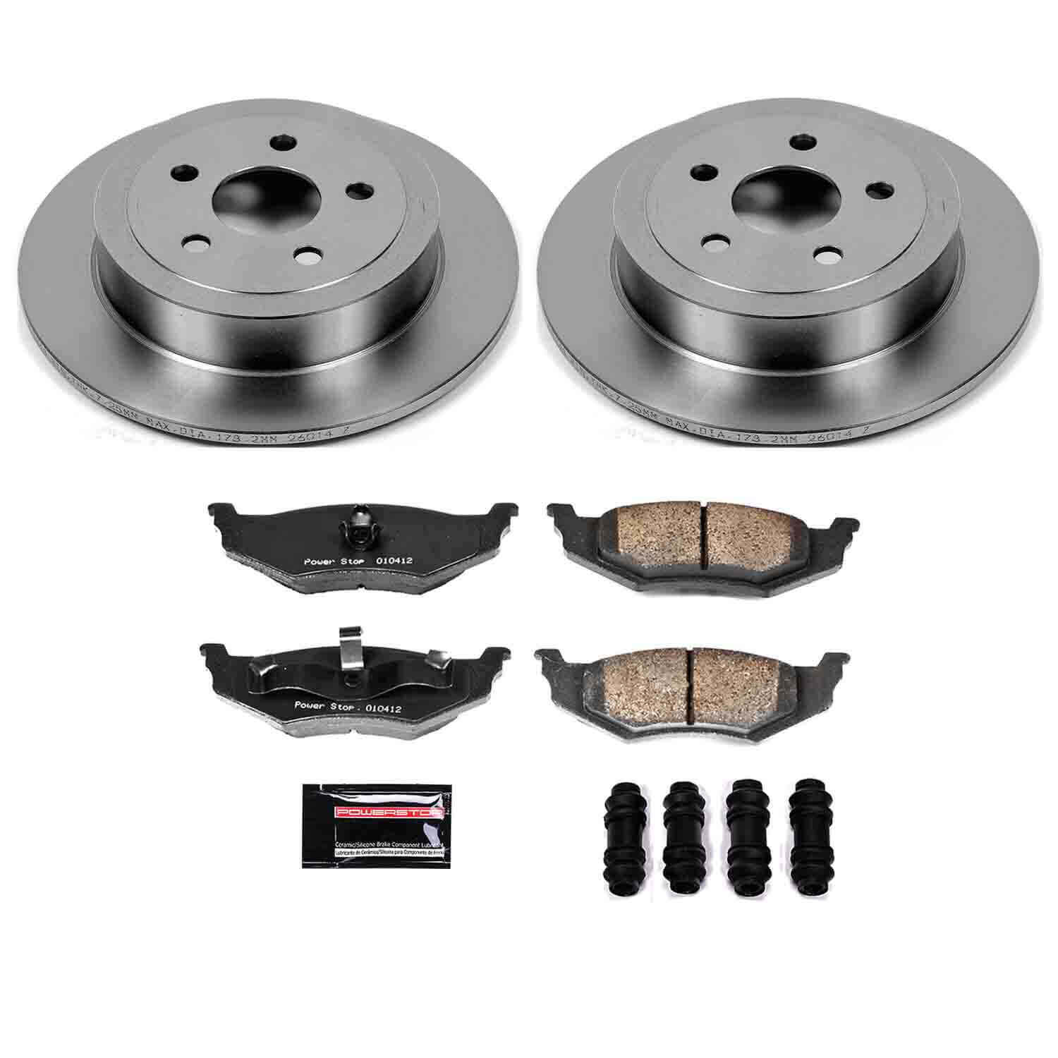 Power Stop KOE6266 Autospecialty - 1-Click Daily Driver Brake Kits (Rear) for 1995-2006 Chrysler Cirrus product image