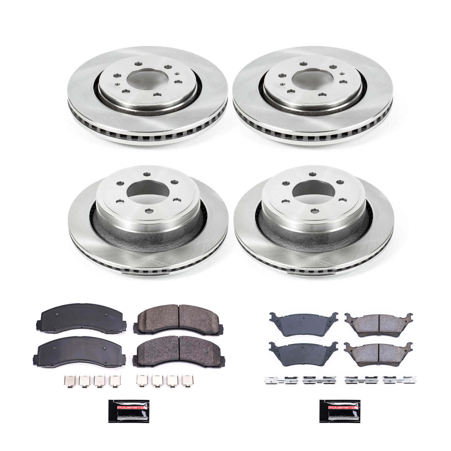 Power Stop KOE6268 Autospecialty - 1-Click Daily Driver Brake Kits (Front And Rear) for 2012-2018 Ford F-150 product image