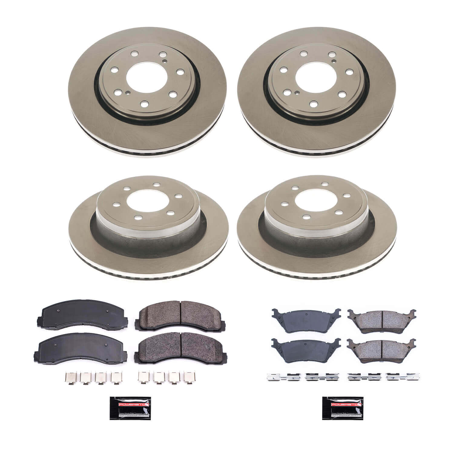 Power Stop KOE6269 Autospecialty 1-Click Daily Driver Front And Rear Pad And Rotor Kit for 2012-2014 Ford F-150 product image