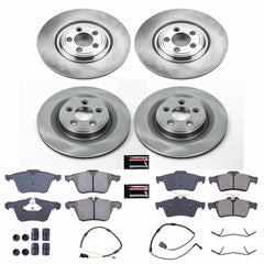 Power Stop KOE6283 Autospecialty 1-Click Daily Driver Front And Rear Brake Kit for 2010-2015 Jaguar Xf product image