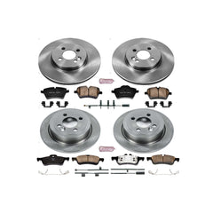 Power Stop KOE6299 Autospecialty 1-Click Daily Driver Front And Rear Brake Kit for 2007-2008 MINI Cooper product image