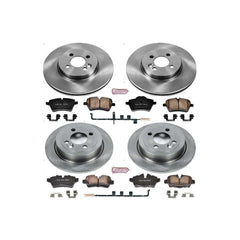 Power Stop KOE6301 Autospecialty 1-Click Daily Driver Front And Rear Brake Kit for 2007-2010 MINI Cooper product image
