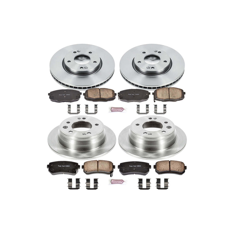 Power Stop KOE6302 Autospecialty - 1-Click Daily Driver Brake Kits (Front And Rear) for 2009-2012 Hyundai Elantra product image