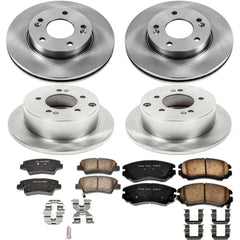 Power Stop KOE6310 Autospecialty 1-Click Daily Driver Front And Rear Brake Kit for 2010-2011 Kia Soul product image