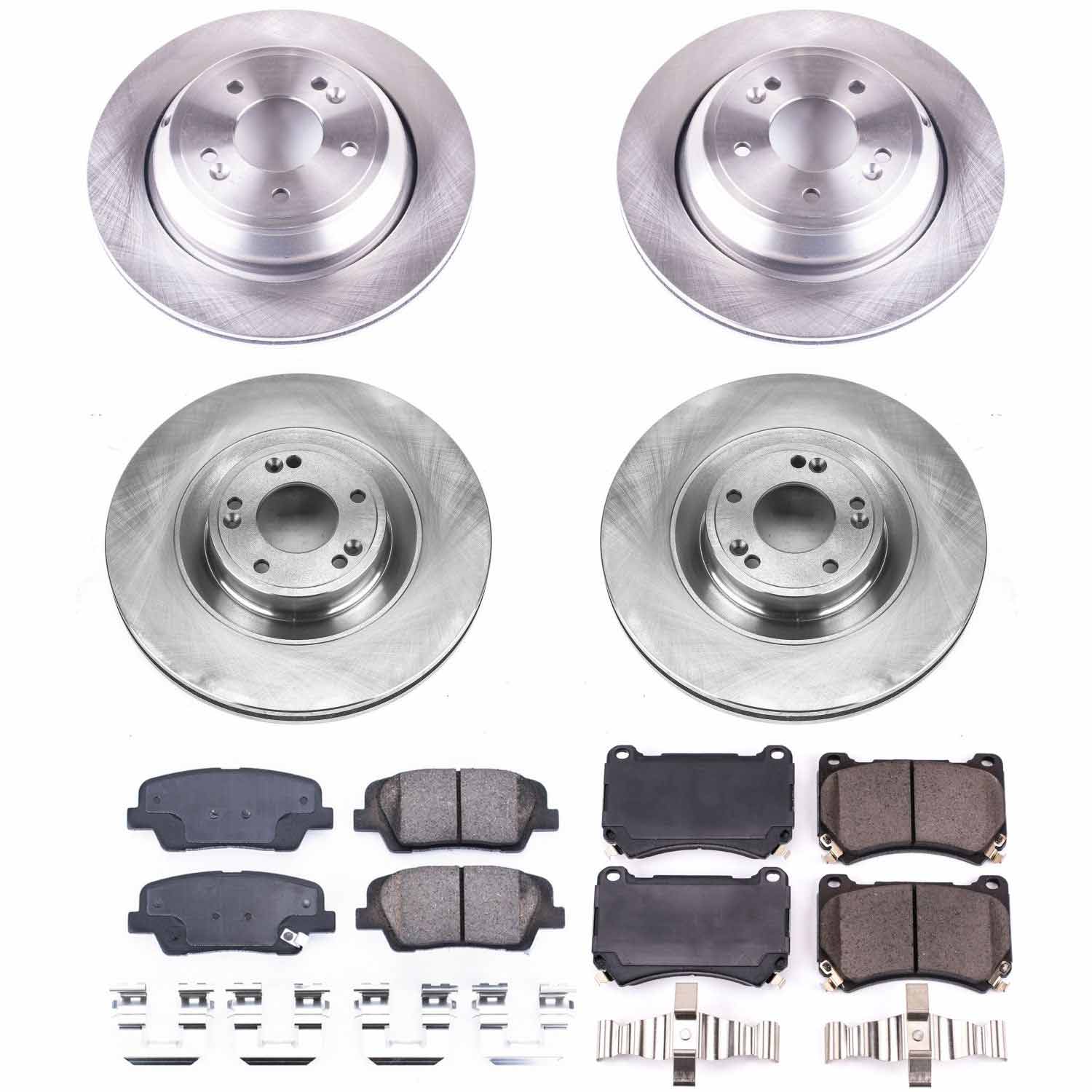 Power Stop KOE6312 Autospecialty 1-Click Daily Driver Front And Rear Brake Kit for 2011 Hyundai Equus product image
