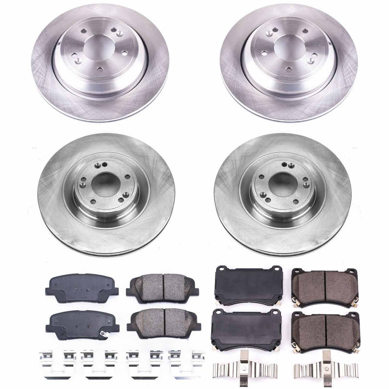 Power Stop KOE6312 Autospecialty 1-Click Daily Driver Front And Rear Brake Kit for 2011 Hyundai Equus product image