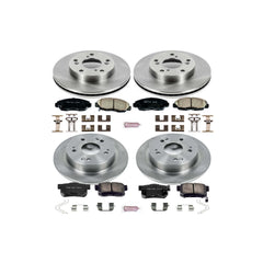 Power Stop KOE6320 Autospecialty - 1-Click Daily Driver Brake Kits (Front And Rear) for 2012 Honda Civic product image