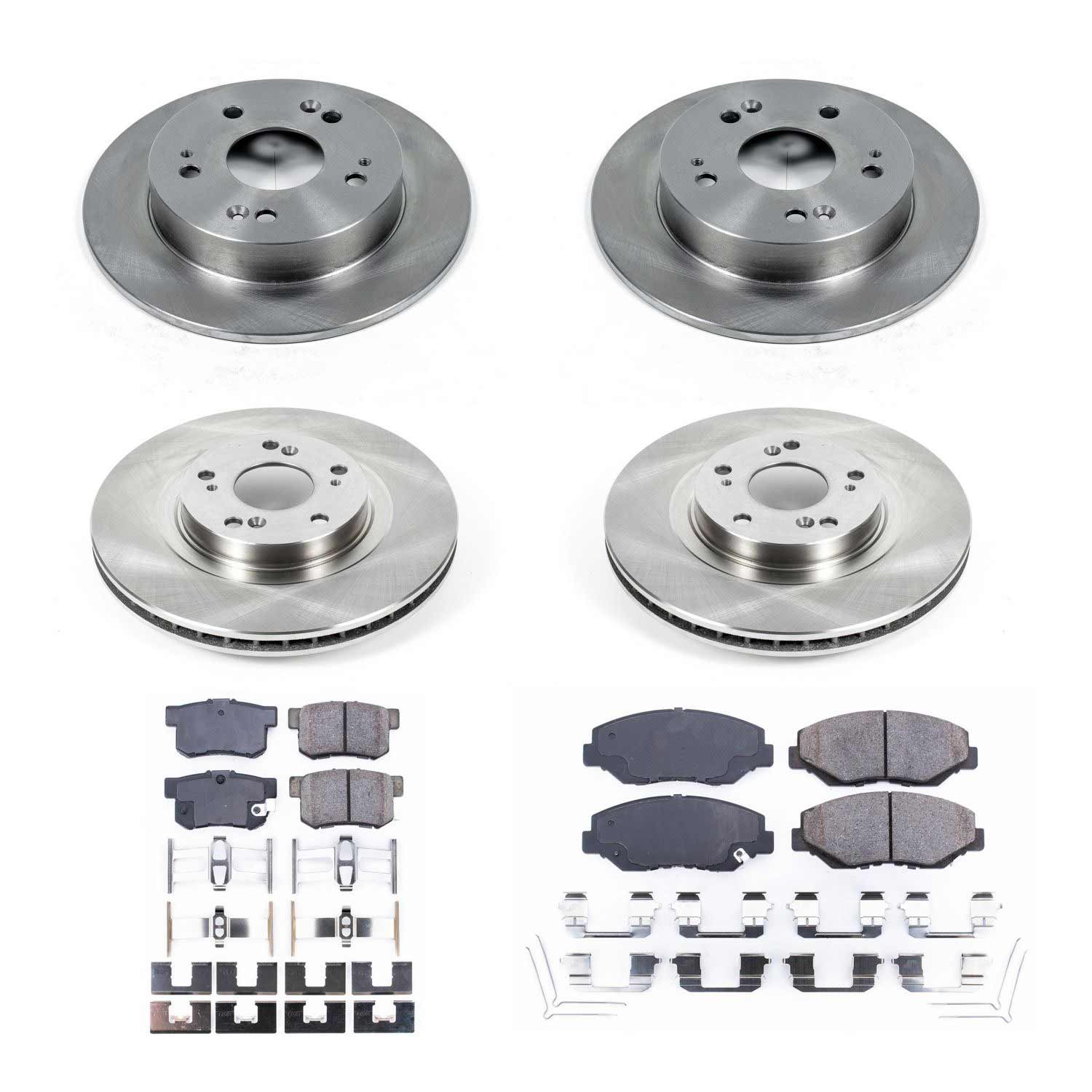 Power Stop KOE6327 Autospecialty - 1-Click Daily Driver Brake Kits (Front And Rear) for 2012-2015 Acura Ilx product image