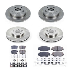 Power Stop KOE6327 Autospecialty - 1-Click Daily Driver Brake Kits (Front And Rear) for 2012-2015 Acura Ilx product image
