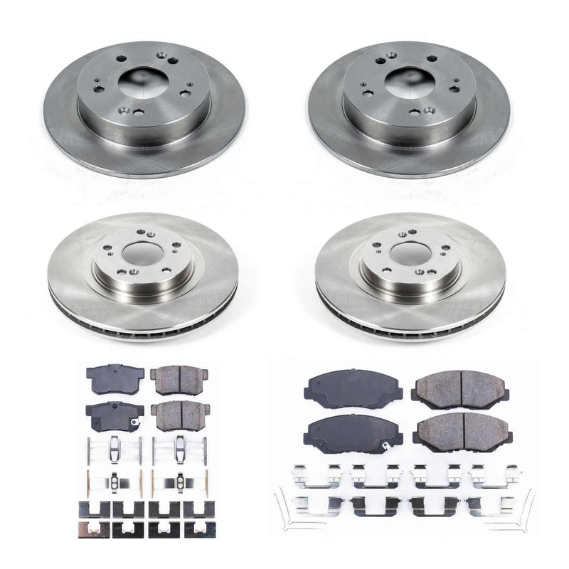 Power Stop KOE6327 Autospecialty - 1-Click Daily Driver Brake Kits (Front And Rear) for 2012-2015 Acura Ilx product image