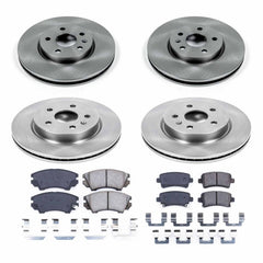 Power Stop KOE6330 Autospecialty - 1-Click Daily Driver Brake Kits (Front And Rear) for 2010-2011 Saab 9-5. product image
