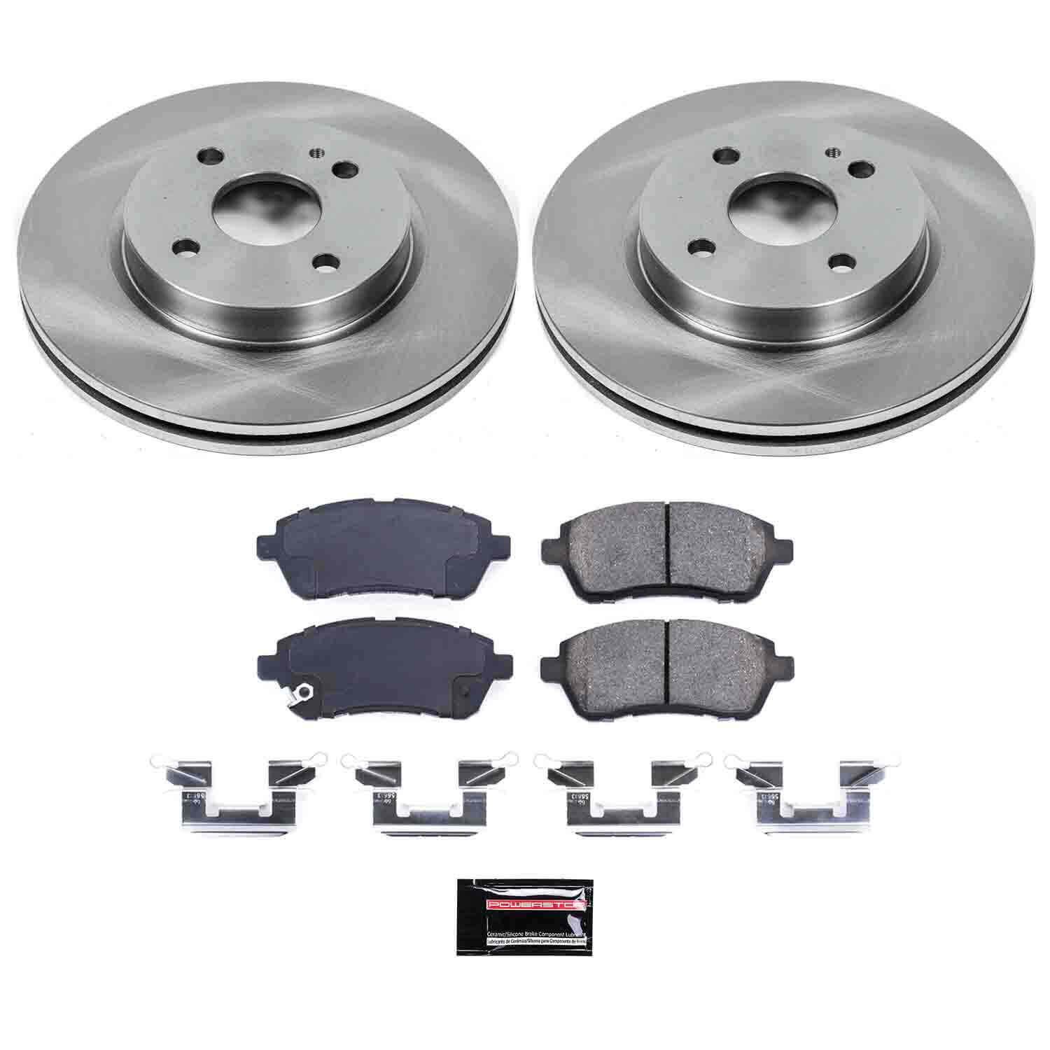 Power Stop KOE6344 Autospecialty - 1-Click Daily Driver Brake Kits (Front) for 2011-2014 Mazda 2 product image