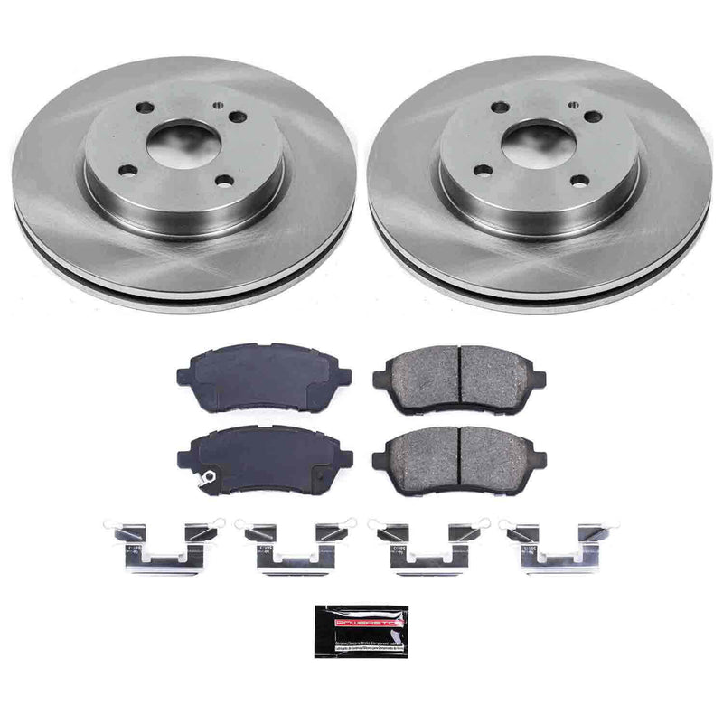 Power Stop KOE6344 Autospecialty - 1-Click Daily Driver Brake Kits (Front) for 2011-2014 Mazda 2 product image