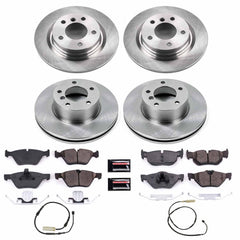 Power Stop KOE6347 Autospecialty 1-Click Daily Driver Front And Rear Brake Kit for 2010-2013 BMW 128I product image