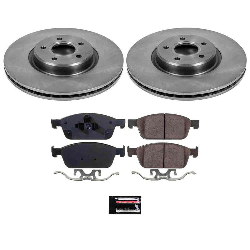 Power Stop KOE6349 Autospecialty - 1-Click Daily Driver Brake Kits (Front) for 2013-2018 Ford Escape product image