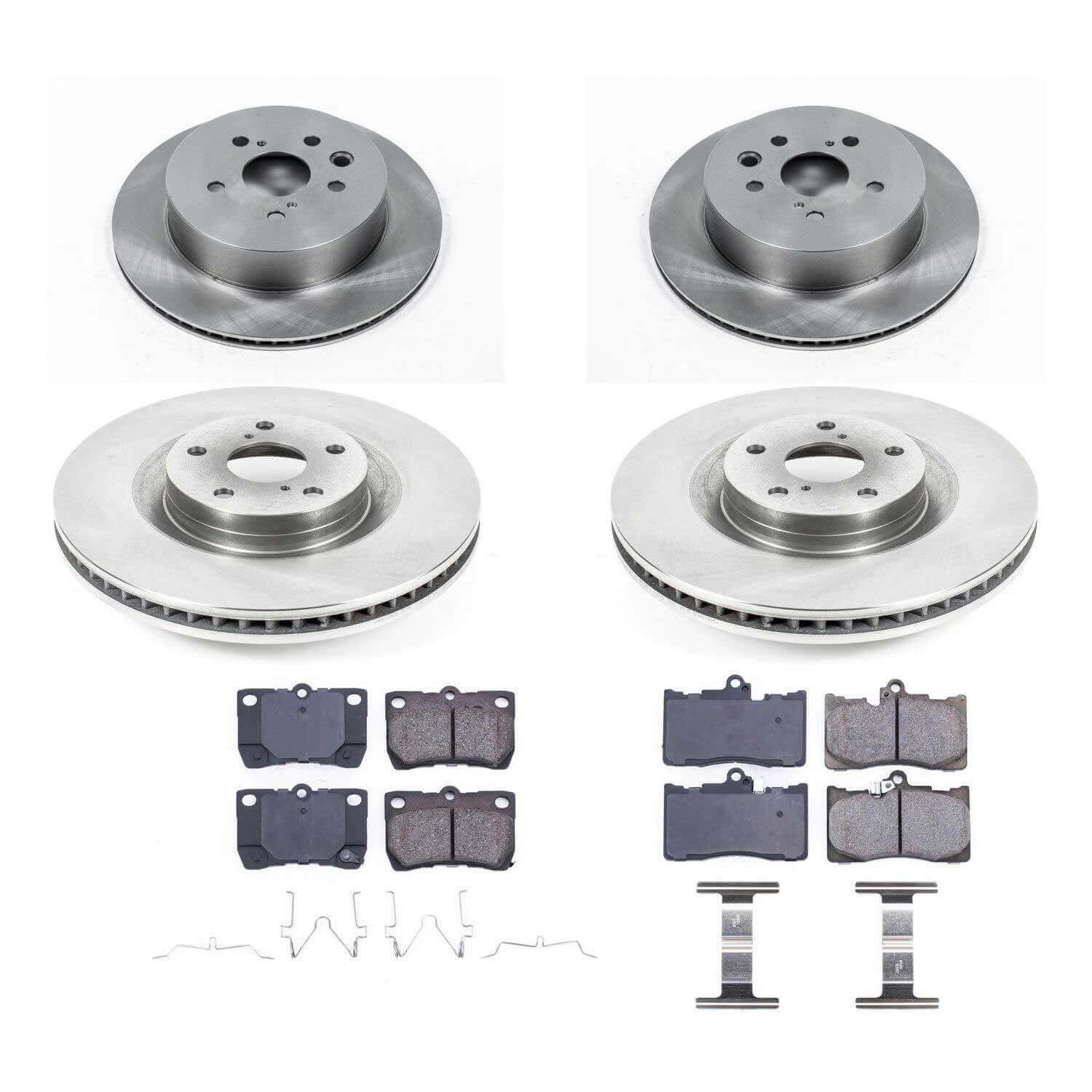 Power Stop KOE6354 Autospecialty - 1-Click Daily Driver Brake Kits (Front And Rear) for 2011-2013 Lexus GS350 product image