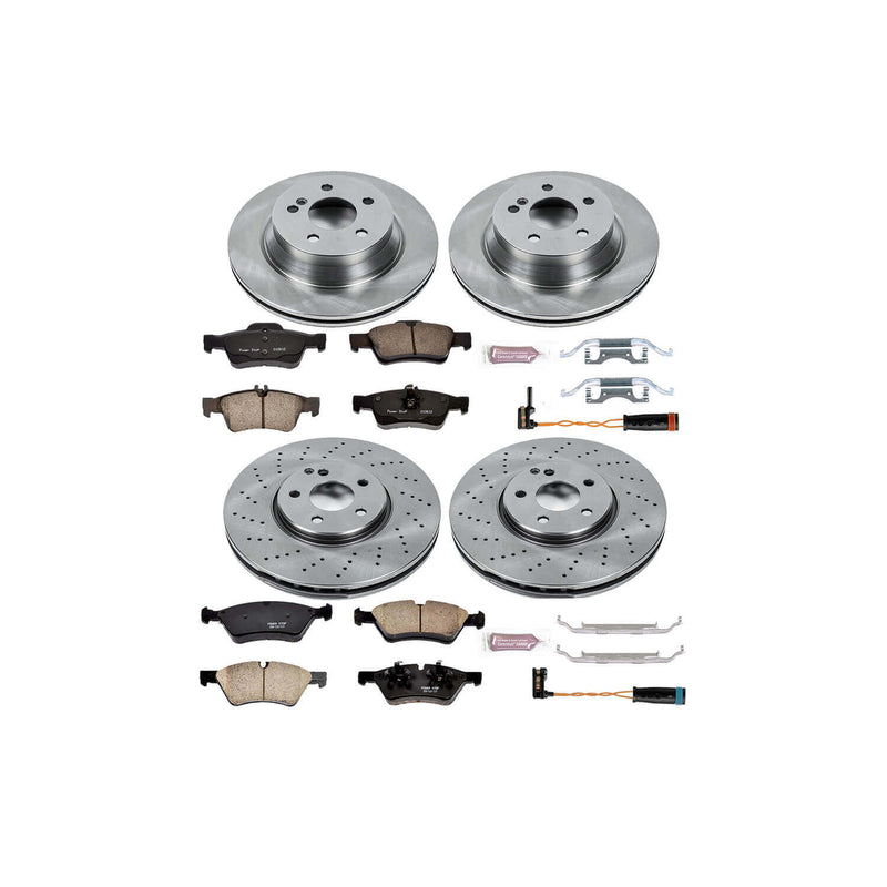 Power Stop KOE6358 Autospecialty - 1-Click Daily Driver Brake Kits (Front And Rear) for 2007-2009 Mercedes-Benz E-350 product image