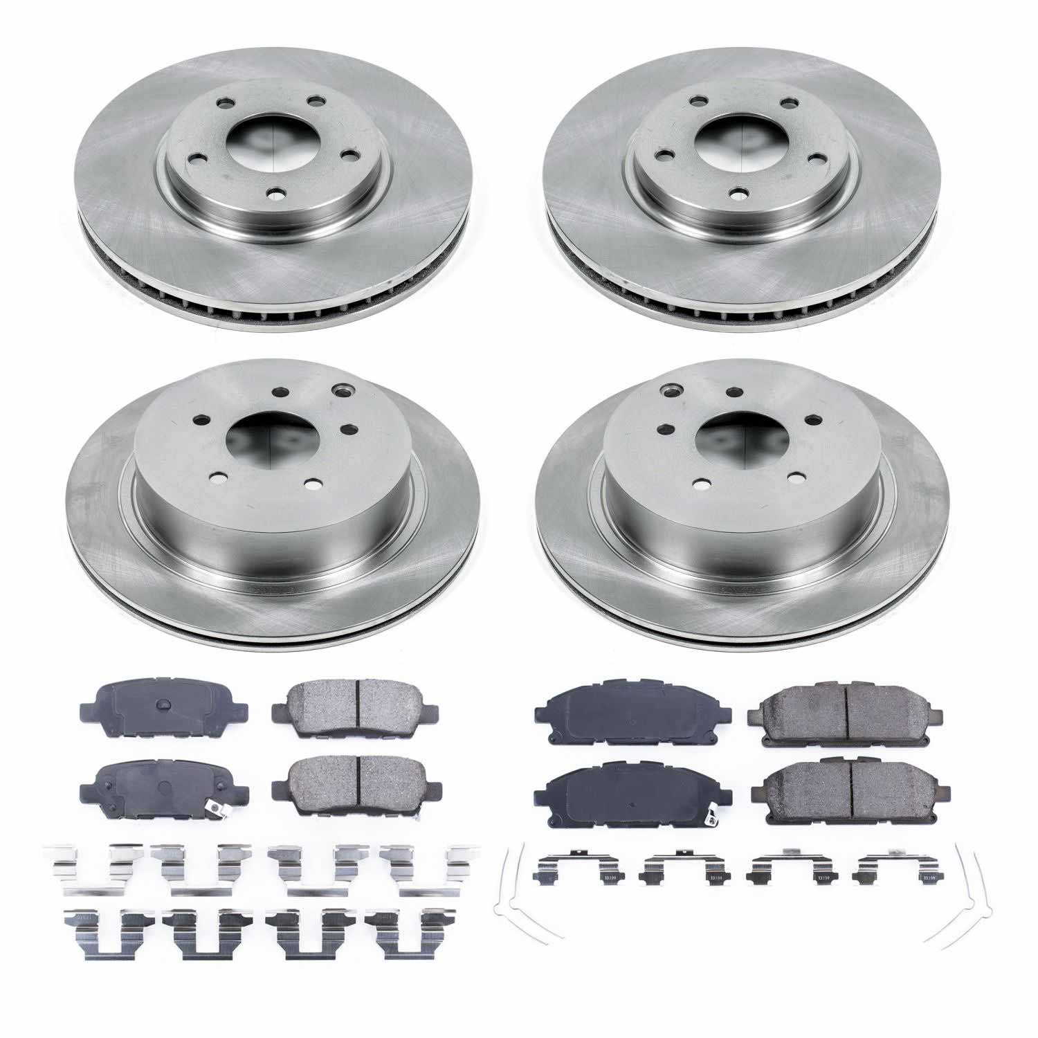 Power Stop KOE6361 Autospecialty - 1-Click Daily Driver Brake Kits (Front And Rear) for 2011-2017 Nissan Quest product image