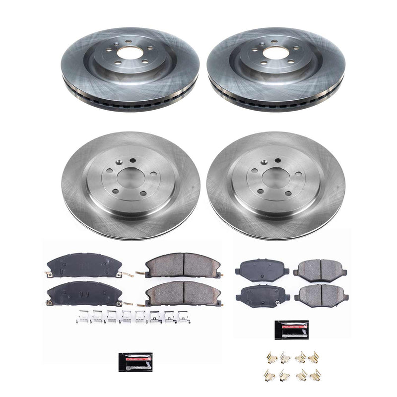 Power Stop KOE6375 Autospecialty - 1-Click Daily Driver Brake Kits (Front And Rear) for 2013-2019 Ford Explorer product image