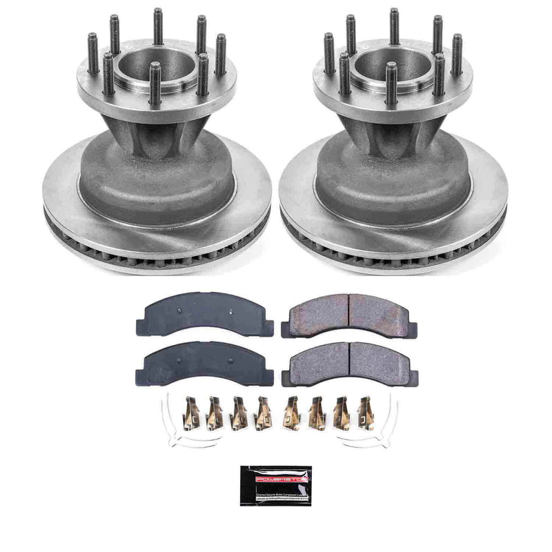Power Stop KOE6383 Autospecialty - 1-Click Daily Driver Brake Kits (Front) for 2003-2004 Ford F-350 Super Duty product image