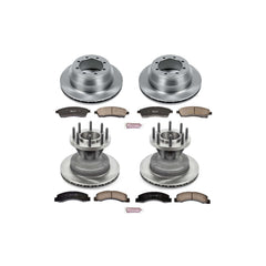 Power Stop KOE6384 Autospecialty - 1-Click Daily Driver Brake Kits (Front And Rear) for 2003-2004 Ford F-350 Super Duty product image