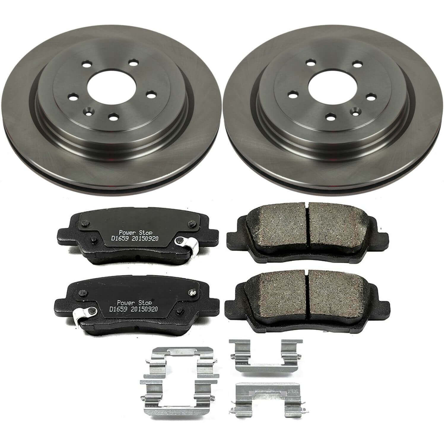 Power Stop KOE6385 Autospecialty 1-Click Daily Driver Rear Brake Kit for 2013-2018 Cadillac Ats product image