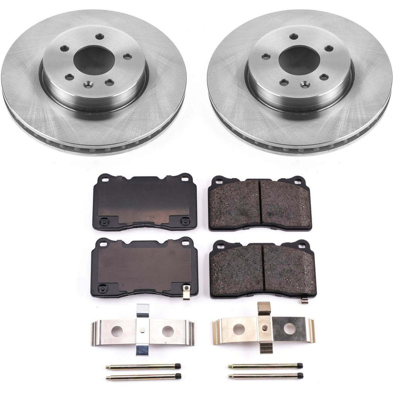 Power Stop KOE6389 Autospecialty 1-Click Daily Driver Front Brake Kit for 2013-2018 Cadillac Ats product image