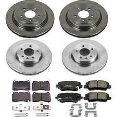 Power Stop KOE6390 Autospecialty 1-Click Daily Driver Front And Rear Brake Kit for 2013-2015 Cadillac Ats product image