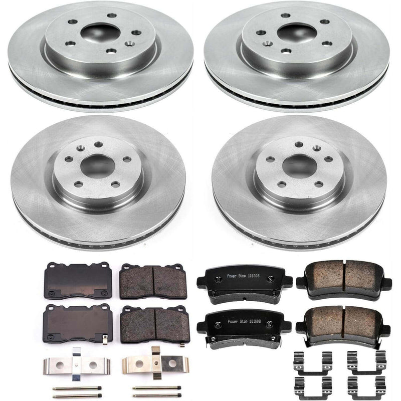 Power Stop KOE6392 Autospecialty 1-Click Daily Driver Front And Rear Brake Kit for 2014-2017 Buick Regal product image