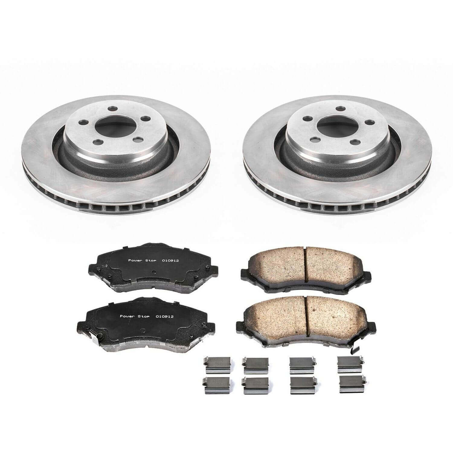 Power Stop KOE6395 Autospecialty 1-Click Daily Driver Plain Rotor Front Brake Kit for 2008-2012 Dodge Nitro product image