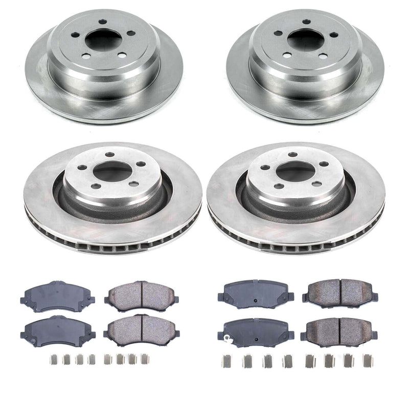 Power Stop KOE6396 Autospecialty 1-Click Daily Driver Front And Rear Brake Kit for 2008-2012 Dodge Nitro product image