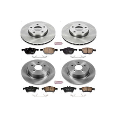 Power Stop KOE6397 Autospecialty - 1-Click Daily Driver Brake Kits (Front And Rear) for 2013-2018 Ford C-Max product image