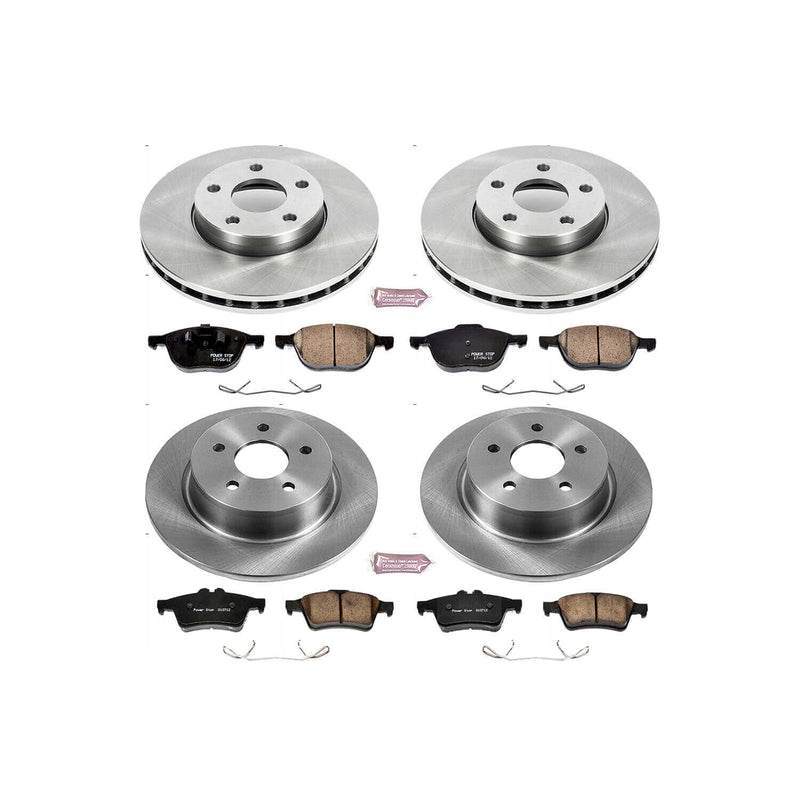 Power Stop KOE6397 Autospecialty - 1-Click Daily Driver Brake Kits (Front And Rear) for 2013-2018 Ford C-Max product image