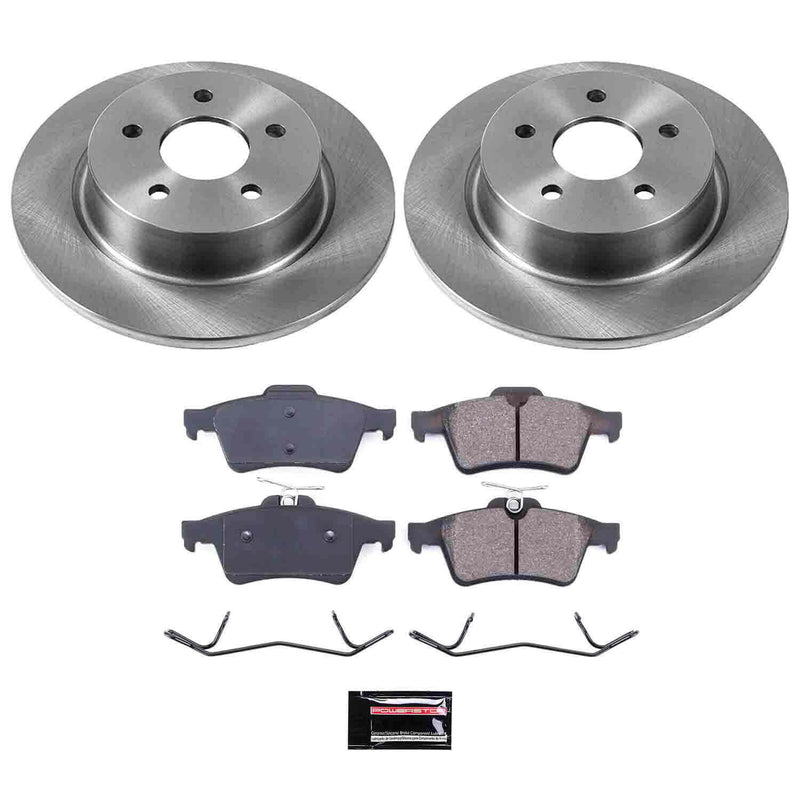 Power Stop KOE6398 Autospecialty - 1-Click Daily Driver Brake Kits (Rear) for 2013-2018 Ford C-Max product image