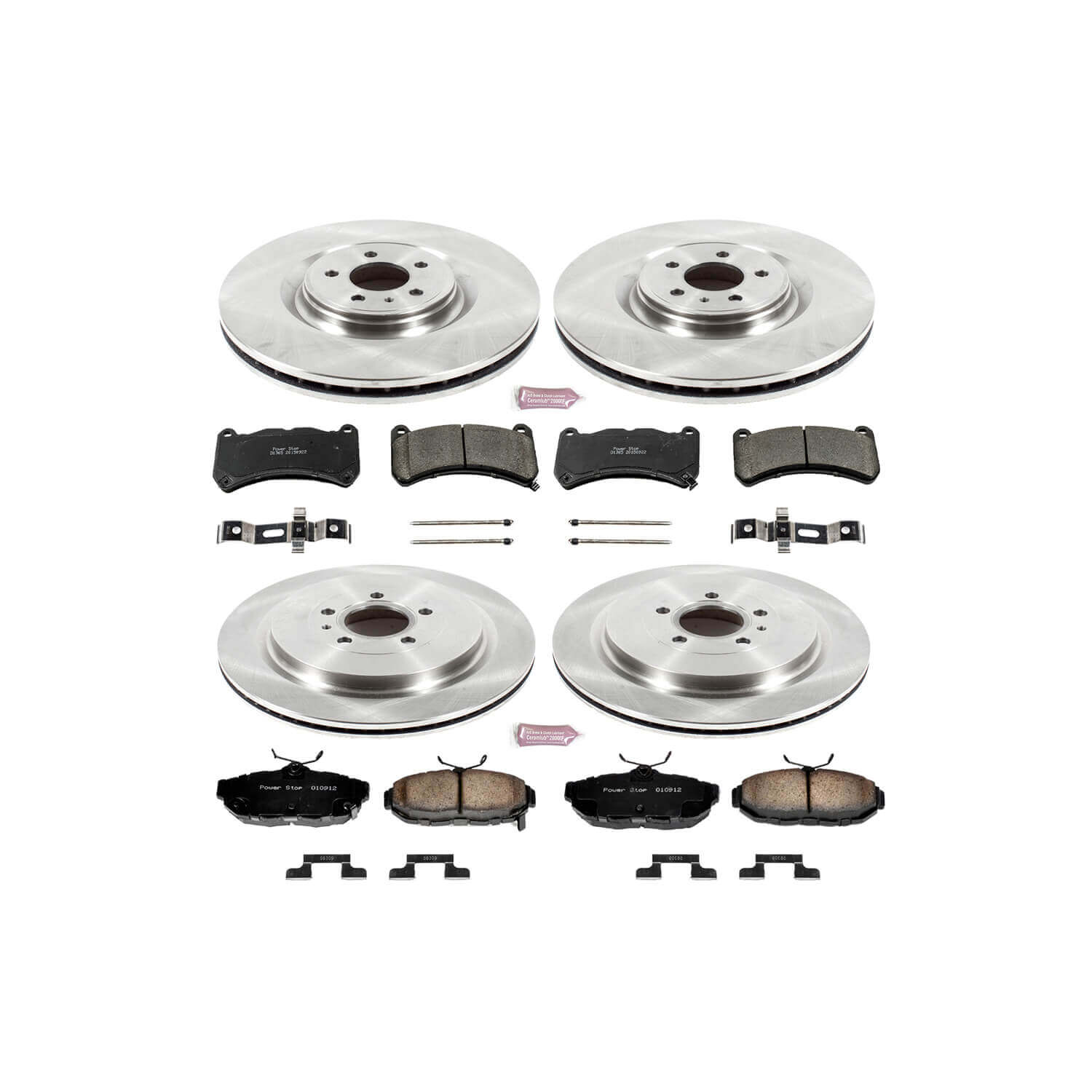 Power Stop KOE6401 Autospecialty - 1-Click Daily Driver Brake Kits (Front And Rear) for 2013-2014 Ford Mustang product image