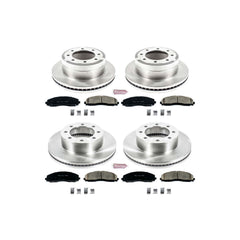 Power Stop KOE6405 Autospecialty - 1-Click Daily Driver Brake Kits (Front And Rear) for 2012-2022 Ford F-250 Super Duty product image