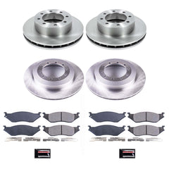 Power Stop KOE6408 Autospecialty 1-Click Daily Driver Front And Rear Pad And Rotor Kit for 2002-2004 Ford F-450 Super Duty product image