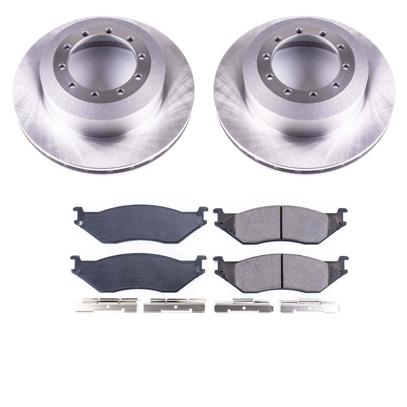 Power Stop KOE6410 Autospecialty 1-Click Daily Driver Rear Pad And Rotor Kit for 2002-2004 Ford F-450 Super Duty product image