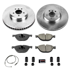Power Stop KOE6414 Autospecialty 1-Click Daily Driver Plain Rotor Front Brake Kit for 2010-2017 BMW 550I GT product image