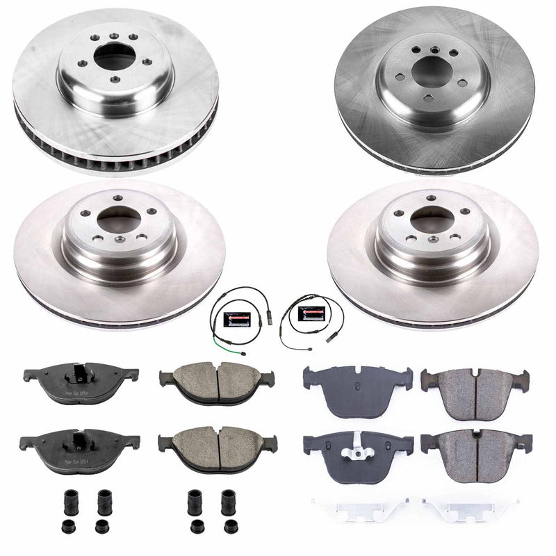 Power Stop KOE6415 Autospecialty 1-Click Daily Driver Front And Rear Brake Kit for 2010-2017 BMW 550I GT product image
