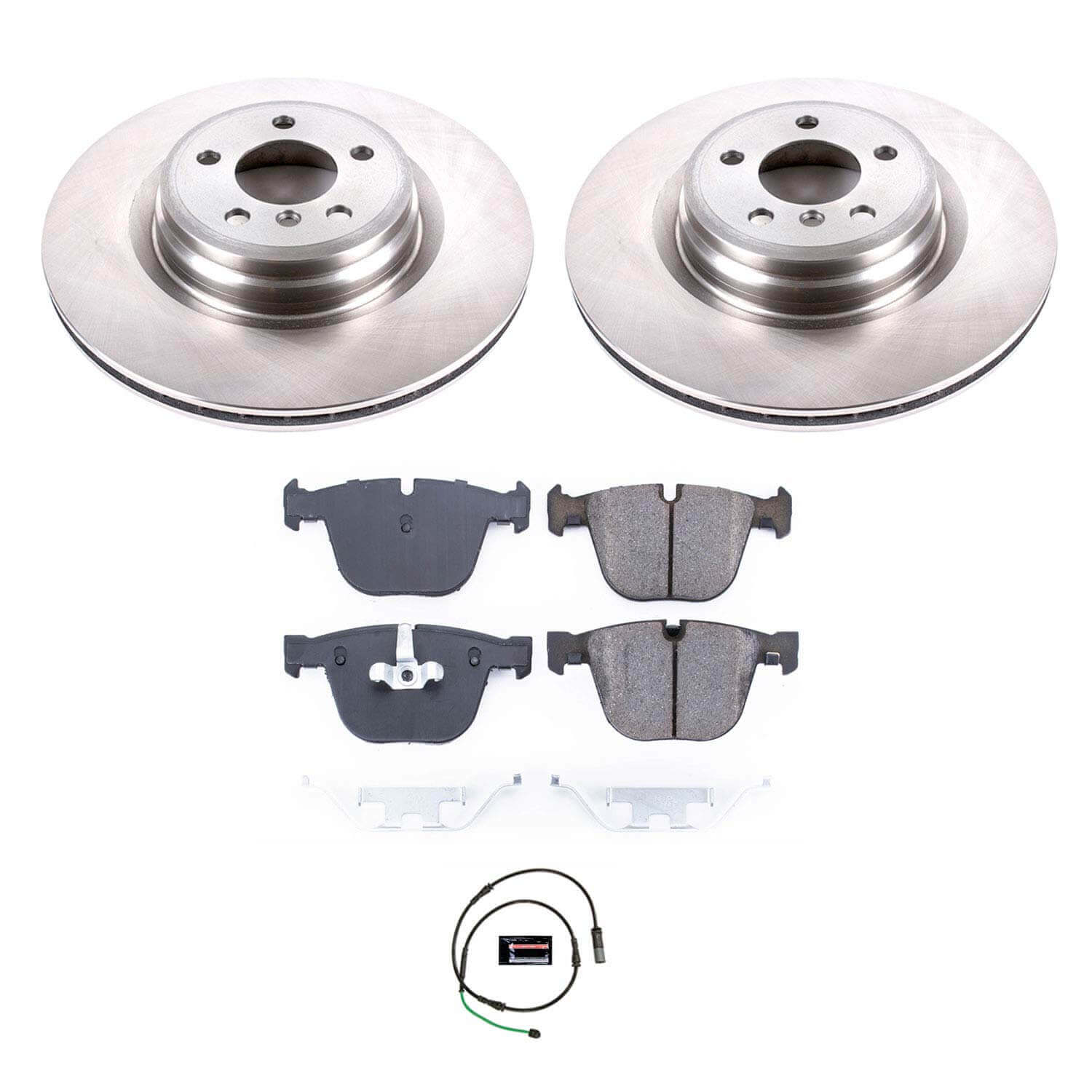 Power Stop KOE6416 Autospecialty 1-Click Daily Driver Plain Rotor Rear Brake Kit for 2010-2017 BMW 550I GT product image