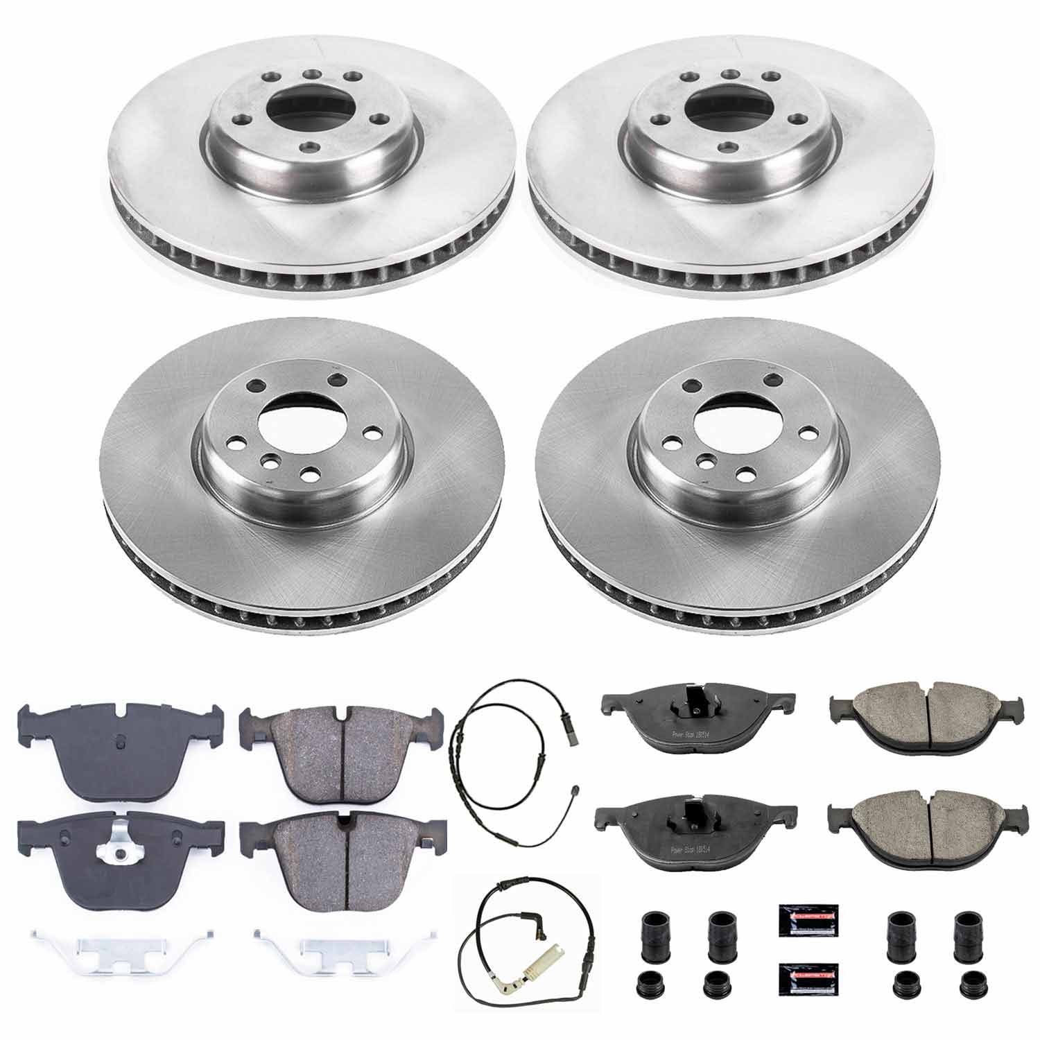 Power Stop KOE6421 Autospecialty 1-Click Daily Driver Front And Rear Brake Kit for 2013-2015 BMW Activehybrid 7 product image